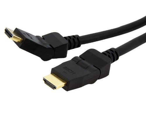 ASTROTEK HDMI Cable 2m – v1.4 19 pins Type A Male to Male 180 Degree Swivel Type 30AWG Gold Plated Nylon sleeve RoHS CBAT-HDMI-MM-2 CBHDMI-2MHS