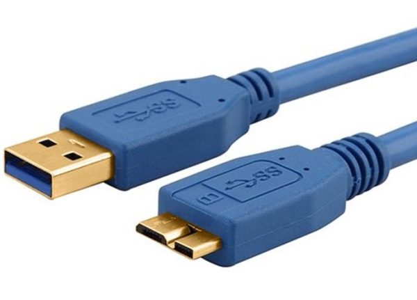 ASTROTEK USB 3.0 Cable 2m – Type A Male to Micro B Blue Colour