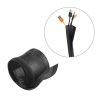 BRATECK Flexible Cable Wrap Sleeve with Hook and Loop Fastener 135mm/5.3′ Width Material Polyester Dimensions 1000x135mm – Black