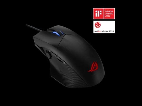 ASUS ROG CHAKRAM CORE Gaming Mouse 16000dpi USB2.0, Programmable Joystick, Adjustable Weight, Mappable Stealth Button, Aura Sync Lighting