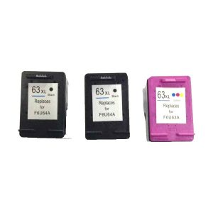 HP Compatible Remanufactured Value Pack 2 x HP63XL Black & 1 x HP63XL Color
