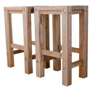 set of 2 grey bar stools