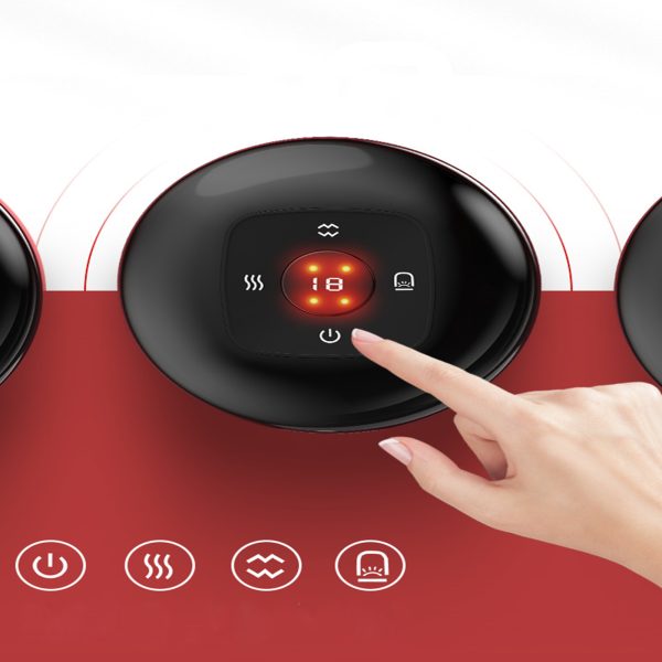 12 levels Electric Cupping Therapy Smart Scraping Massager Red Light Heating Body Slimming Red