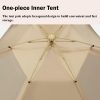 Large Space Luxury Frog Hexagonal Tent 5-8 Person Double Layer – Khaki