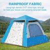 Instant Pop Up Tent For Hiking 2/3/4 Person Camping Tents, Waterproof Windproof Family Tent With Top Rainfly, Easy Set Up, Portable With Carry Bag, Wi