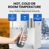 PolyCool Compressor Benchtop Water Cooler Dispenser, Instant Hot & Cold, White