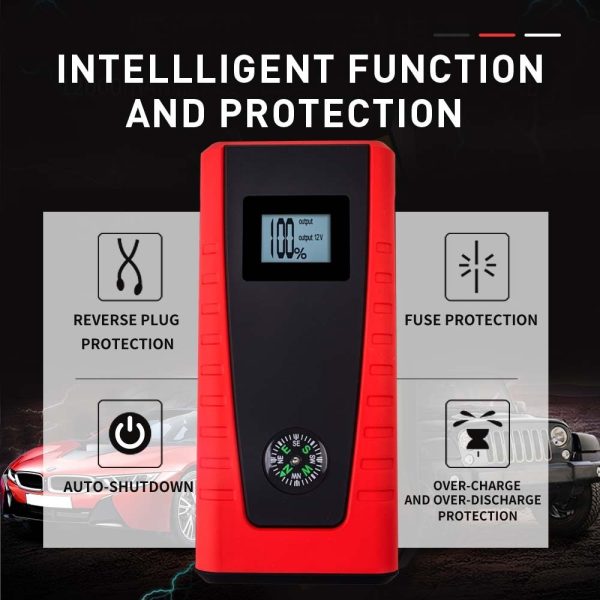 E-POWER 25000mAh Jump Starter Portable 12V Battery Pack Powerbank Charger Booster LED Torch