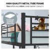 Kingston Sl2in1 Single Metal Bunk Bed Frame, with Modular Design, Dark Matte Grey