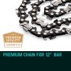 BAUMR-AG 12″ Bar Replacement Spare Chainsaw Chain 3/8 .050 Gauge DL 44