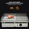 THERMOMATE Electric Griddle Commercial Stainless Steel 2200W BBQ Grill Pan Hot Plate Large