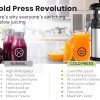 EUROCHEF Cold Press Slow Juicer Machine Fruit Electric Juice Maker Vegetable Extractor Squeezer