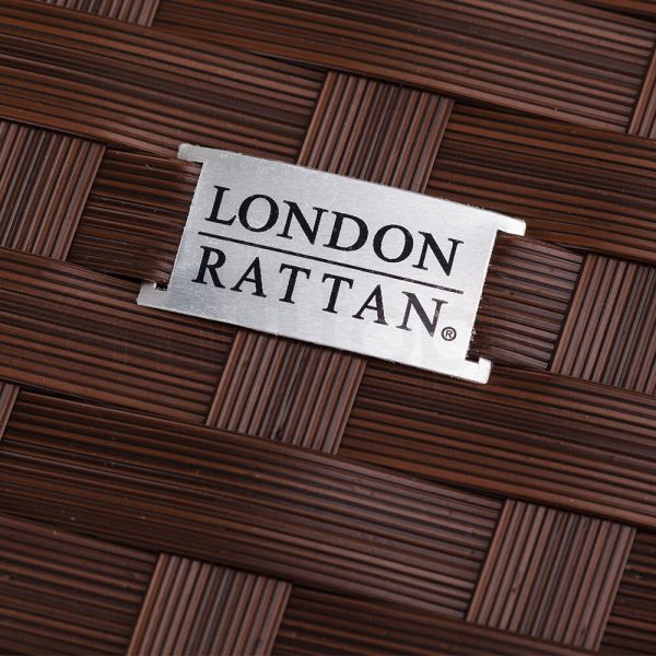 LONDON RATTAN 8pc Outdoor Lounge Furniture Setting Wicker Patio Sofa Set Brown