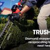 BAUMR-AG Hedge Trimmer Petrol Clippers Cutter Bush Lightweight Cordless 2-Stroke