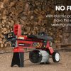 BAUMR-AG 6 Ton Electric Log Splitter 6T Hydraulic Firewood Wood Timber Block Cutter Small Machine