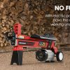 Baumr-AG 9 Ton Electric Log Splitter 9T Wood Cutter Hydraulic Fire Wood Block Axe Small Machine