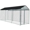 NEATAPET 4.5×1.5m Dog Enclosure Pet Playpen Outdoor Wire Cage Puppy Fence with Cover Shade