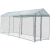 4.5×1.5m Dog Enclosure Pet Playpen Outdoor Wire Cage Puppy Animal Fence with Cover Shade