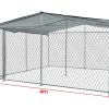 4x4m Dog Enclosure Kennel Large Chain Dogs Cat Cage Pet Animal Cover Shade Fencing Run Playpen