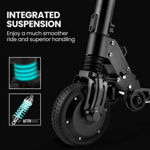 Peak 300W 10Ah Electric Scooter, Suspension, for Adults or Teens, Black