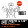 UNIMAC 18HP Industrial Petrol Air Compressor 115PSI 150L Tank with Electric Key Start