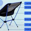 Ultralight Aluminum Alloy Folding Camping Camp Chair Outdoor Hiking Brown