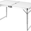 Folding Camping Table Aluminium Portable Picnic Outdoor BBQ Desk 4 Cloth Stool