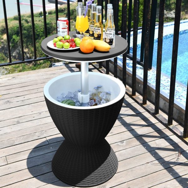 Garden Ice Cooler Table (Black)