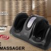 Forever Beauty Black Foot Massager Shiatsu Ankle Kneading Remote
