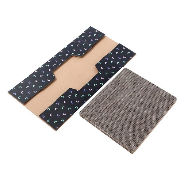 YES4PETS 2 x Kitten Cat Scratch Pad Corrugated Card Board Toy Play Best Scratcher Mat