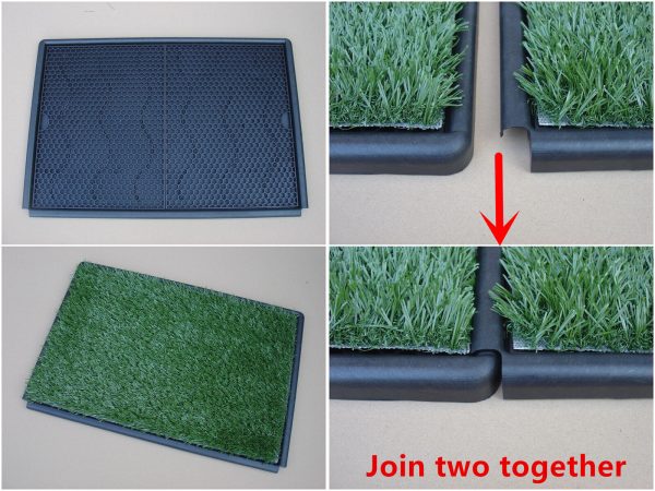 YES4PETS Indoor Dog Puppy Toilet Grass Potty Training Mat Loo Pad 126 x 63 cm