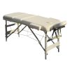 YES4HOMES 3 Fold Portable Aluminium Massage Table Massage Bed Beauty Therapy Beige