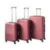 YES4HOMES ABS Luggage Suitcase Set 3 Code Lock Travel Carry  Bag Trolley Maroon 50/60/70