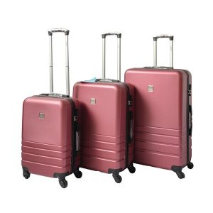 Expandable ABS Luggage Suitcase Set 3 Code Lock Travel Carry  Bag Trolley