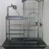 YES4PETS 160cm XL Bird Cage Pet Parrot Aviary Budgie Perch Castor Wheels