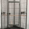 YES4PETS 162cm Large Corner Bird Cage Pet Parrot Aviary Perch Castor Wheel