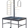 YES4PETS Large Bird Parrot Playpen Gym Toy Stand On Wheels
