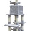 YES4PETS 145 cm Cat Scratching Post Tree Scratcher Pole-Little Grey
