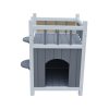 YES4PETS Cat Shelter Condo with Escape Door Rabbit Kitty House Cave