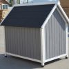 YES4PETS Grey Large Timber Pet Dog Puppy Wooden Cabin  Kennel Timber House