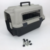 YES4PETS Medium Portable Pet Dog Cat Carrier Travel Bag Cage House Safety Lockable Kennel Grey