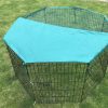 YES4PETS 6 Panel Dog Cat Exercise Playpen Puppy Enclosure Rabbit Fence With Cover