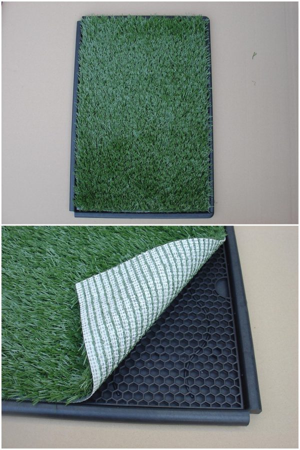 YES4PETS Indoor Dog Puppy Toilet Grass Potty Training Mat Loo Pad