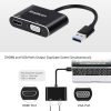 Simplecom DA316 USB 3.0 to HDMI + VGA Video Card Adapter Full HD 1080p