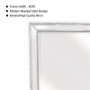 White Beaded Framed Mirror – Rectangle 80cm x 110cm