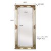 Deluxe French Provincial Ornate Mirror – Champagne – 80cm x 170cm