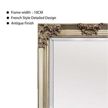 Deluxe French Provincial Ornate Mirror – Champagne – 80cm x 170cm