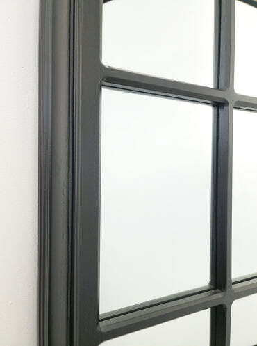 Window Style Mirror – Black Rectangle 100cm x 200cm