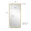 Gold Metal Rectangle Mirror – Medium 80cm x 170cm