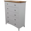 Brownwood Bedside Tallboy 3pc Bedroom Set Drawers Nightstand Storage Cabinet – WHT
