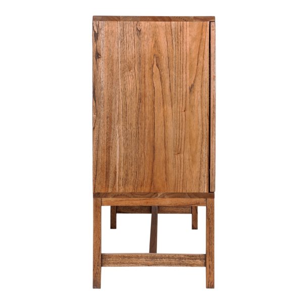 Jasmine Sideboard Buffet Table 160cm 4 Door Mindi Wood Rattan – Brown